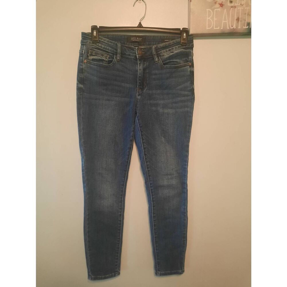 Judy Blue Jeans Womens Skinny Denim Mid-Rise Size 30 Distressed